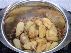 里芋と豚ひき肉の甘辛煮の作り方