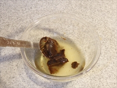 出汁をとった後の鰹節の赤味噌味ふりかけの作り方