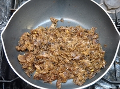 出汁をとった後の鰹節の赤味噌味ふりかけの作り方