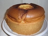 油なし、ラカントs使用の低カロリープレーンシフォンケーキの簡単レシピ