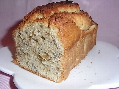 低カロリー生姜とクルミのバターパウンドケーキの簡単レシピ