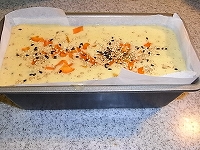 にんじんとゴマの低カロリーバターパウンドケーキの簡単レシピ