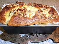 低カロリー　バナナとクルミのバターパウンドケーキの簡単レシピ