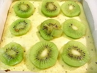 ノンオイルのキウイフルーツのケーキの簡単レシピ