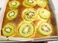 ノンオイルのキウイフルーツのケーキの簡単レシピ