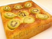 ノンオイルのキウイフルーツのケーキの簡単レシピ