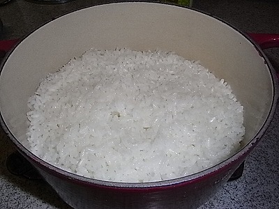 ル・クルーゼで炊くご飯
