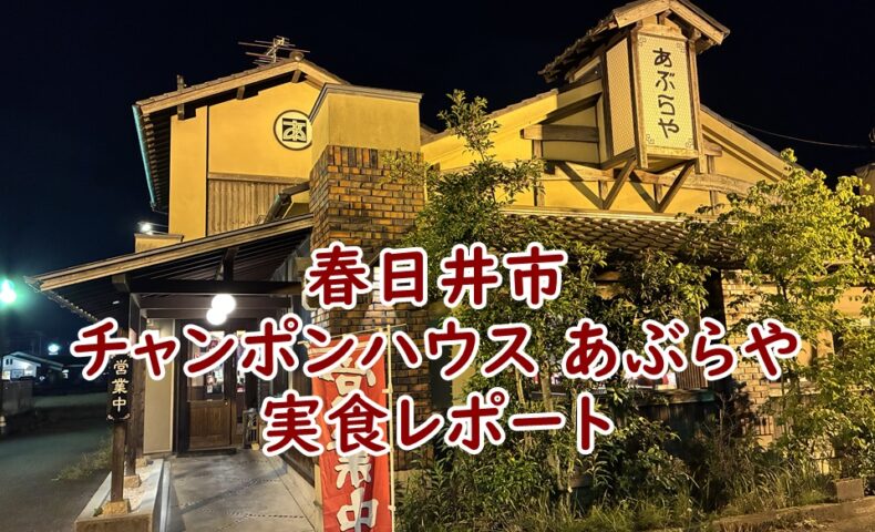 チャンポンハウス あぶらやの実食レポート｜春日井市でチャーハン・ちゃんぽんを求めて