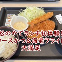 松のやでランチ体験！初めてのロースかつ＆海老フライに大満足