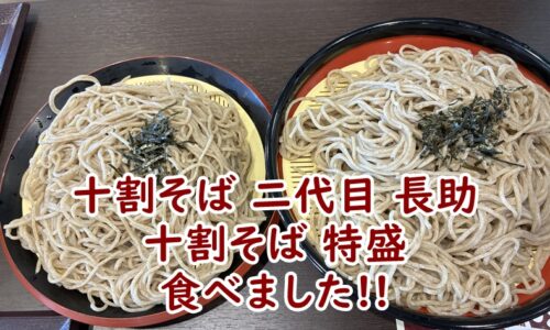 【実食レポ】十割そば 二代目 長助の十割そば 特盛　食べました!!